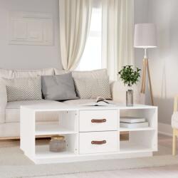 vidaXL fehér tömör fenyőfa dohányzóasztal 100 x 50 x 41 cm (818271)