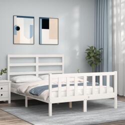 vidaXL fehér tömör fenyőfa ágy matrac nélkül 120 x 200 cm (3191902)