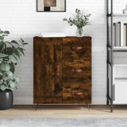 vidaXL füstös tölgy színű szerelt fa tálalószekrény 69, 5 x 34 x 90 cm (830233)