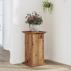 vidaXL antik fa színű szerelt fa növényállvány 33 x 33 x 60 cm (852967) - vidaxl