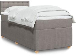 vidaXL tópszínű szövet rugós ágy matraccal 90 x 200 cm (3289657)