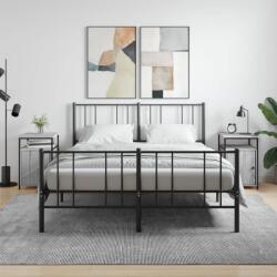 vidaXL 2 db szürke sonoma színű szerelt fa éjjeliszekrény 40x42x60 cm (826040)