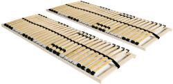 vidaXL 2 db 7 zónás 28 léces ágyrács 70 x 200 cm (3051416)