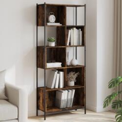 vidaXL füstös tölgy színű szerelt fa könyvszekrény 72x28x172 cm (3213654)