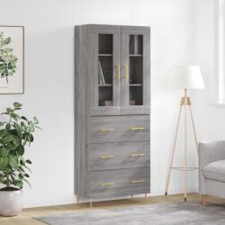 vidaXL szürke sonoma szerelt fa magasszekrény 69, 5 x 34 x 180 cm (3198399)