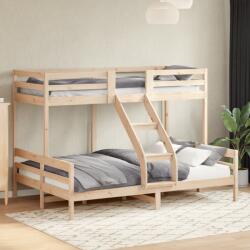 vidaXL tömör fenyőfa emeletes ágy 80x200/140x200 cm (3207165)