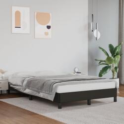 vidaXL ágykeret matrac nélkül fekete 120x190 cm műbőr (379496)