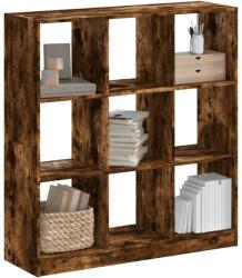 vidaXL füstös tölgy színű szerelt fa könyvespolc 102 x 32 x 108 cm (3307841)