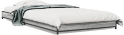 vidaXL sonoma tölgyszínű szerelt fa és fém ágykeret 75 x 190 cm (845189)