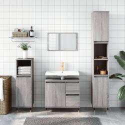 vidaXL szürke sonoma színű szerelt fa fürdőszobaszekrény 65x33x60 cm (831602) - vidaxl