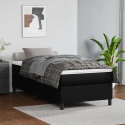 vidaXL fekete műbőr ágykeret 100x200 cm (3121029)