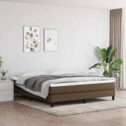 vidaXL sötétbarna szövet ágykeret matrac nélkül 160 x 200 cm (3120527)