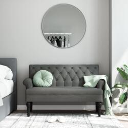 vidaXL sötétszürke szövetpad háttámlával 120 x 62 x 75, 5 cm (372121) - vidaxl