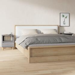 vidaXL 2 db szürke sonoma színű éjjeliszekrény 40x35x50 cm (821807)