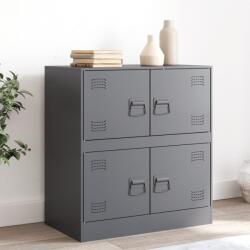 vidaXL antracitszürke acél tálalószekrény 67 x 39 x 73 cm (841651)