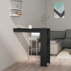 vidaXL fekete fatermék fali bárasztal 102 x 45 x 103, 5 cm (811782)