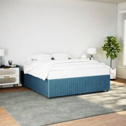 vidaXL kék bársony ágykeret 200 x 200 cm (3285034)