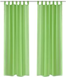 vidaXL Alma Zöld Átlátszó Függöny 140 x 175 cm 2 db (130203) - vidaxl