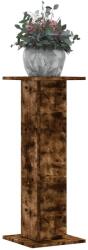 vidaXL 2 db füstös tölgy szerelt fa növénytartó állvány 30x30x40 cm (3307868) - vidaxl