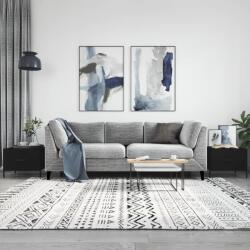 vidaXL 2 db fekete szerelt fa dohányzóasztal 50 x 50 x 40 cm (829415)