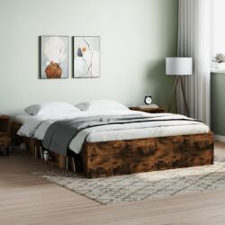 vidaXL füstös tölgyszínű ágykeret 160 x 200 cm (3203877) - vidaxl