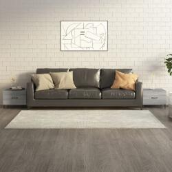 vidaXL 2 db szürke sonoma színű dohányzóasztal fémlábakkal 50x50x40 cm (817540)