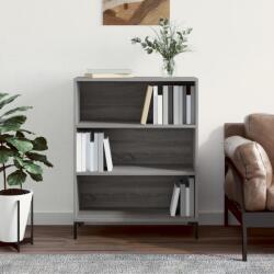 vidaXL szürke sonoma színű szerelt fa könyvespolc 69, 5 x 32, 5 x 90 cm (828370)