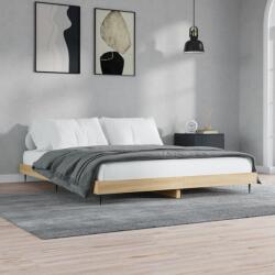 vidaXL sonoma tölgyszínű szerelt fa ágykeret matrac nélkül 200x200 cm (832216)