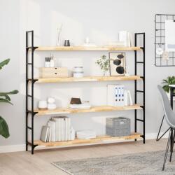 vidaXL 2 db kezeletlen tömör akácfa függőpolc 120 x 20 x 4 cm (3279432)