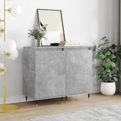 vidaXL 2 db betonszürke szerelt fa tálalószekrény 40 x 35 x 70 cm (831045)
