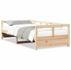 vidaXL természetes színű tömör fenyőfa kanapéágy 80 x 200 cm (854958)