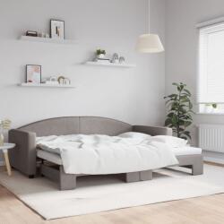 vidaXL tópszínű kihúzható szövet heverő 90 x 200 cm (3197191)