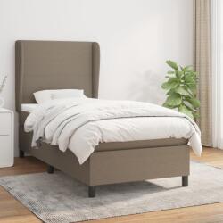 vidaXL tópszínű szövet rugós ágy matraccal 80 x 200 cm (3127761)