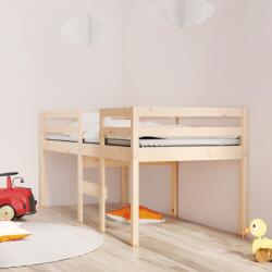 vidaXL tömör fenyőfa magasított ágy 90x190 cm (821614) - vidaxl