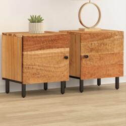 vidaXL 2 db tömör akácfa éjjeliszekrény 40 x 33 x 46 cm (356852)