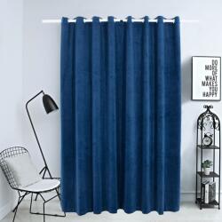 vidaXL sötétkék bársony sötétítőfüggöny fémkarikákkal 290 x 245 cm (134531) - vidaxl