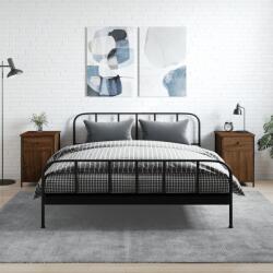 vidaXL 2 db barna tölgyszínű szerelt fa éjjeliszekrény 40 x 42 x 60 cm (825912)