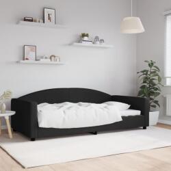 vidaXL fekete szövet kanapéágy 100 x 200 cm (354118)