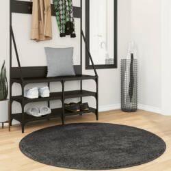 vidaXL PAMPLONA antracit magas szálú bolyhos modern szőnyeg Ø 120 cm (375201)