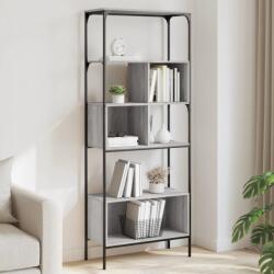 vidaXL 5 szintes szürke sonoma szerelt fa könyvespolc 76x33x188, 5 cm (839006)