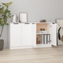 vidaXL 2 db fehér szerelt fa tálalóasztal 60 x 30 x 70 cm (3115772)