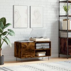 vidaXL füstös tölgy színű szerelt fa hanglemezszekrény 85x38x48 cm (831705)