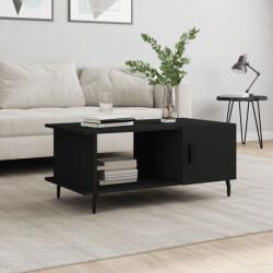 vidaXL fekete szerelt fa dohányzóasztal 90 x 50 x 40 cm (829501)