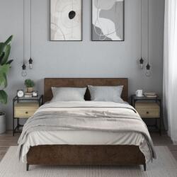 vidaXL 2 db sonoma tölgy színű szerelt fa éjjeliszekrény 40x40x55 cm (846077)
