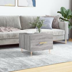vidaXL szürke sonoma színű szerelt fa dohányzóasztal 50x50x40 cm (829376)