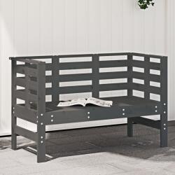 vidaXL szürke tömör fenyőfa kerti pad 111, 5 x 53 x 71 cm (825137) - vidaxl