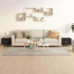vidaXL 2 db fekete szerelt fa dohányzóasztal 50 x 50 x 40 cm (812711)