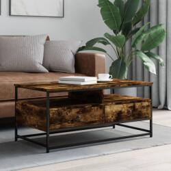 vidaXL füstös tölgy színű szerelt fa dohányzóasztal 100 x 51 x 45 cm (835286)