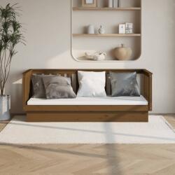 vidaXL mézbarna tömör fenyőfa kanapéágy 90 x 190 cm (821582)