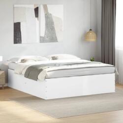vidaXL fehér szerelt fa ágykeret 200 x 200 cm (3280895)